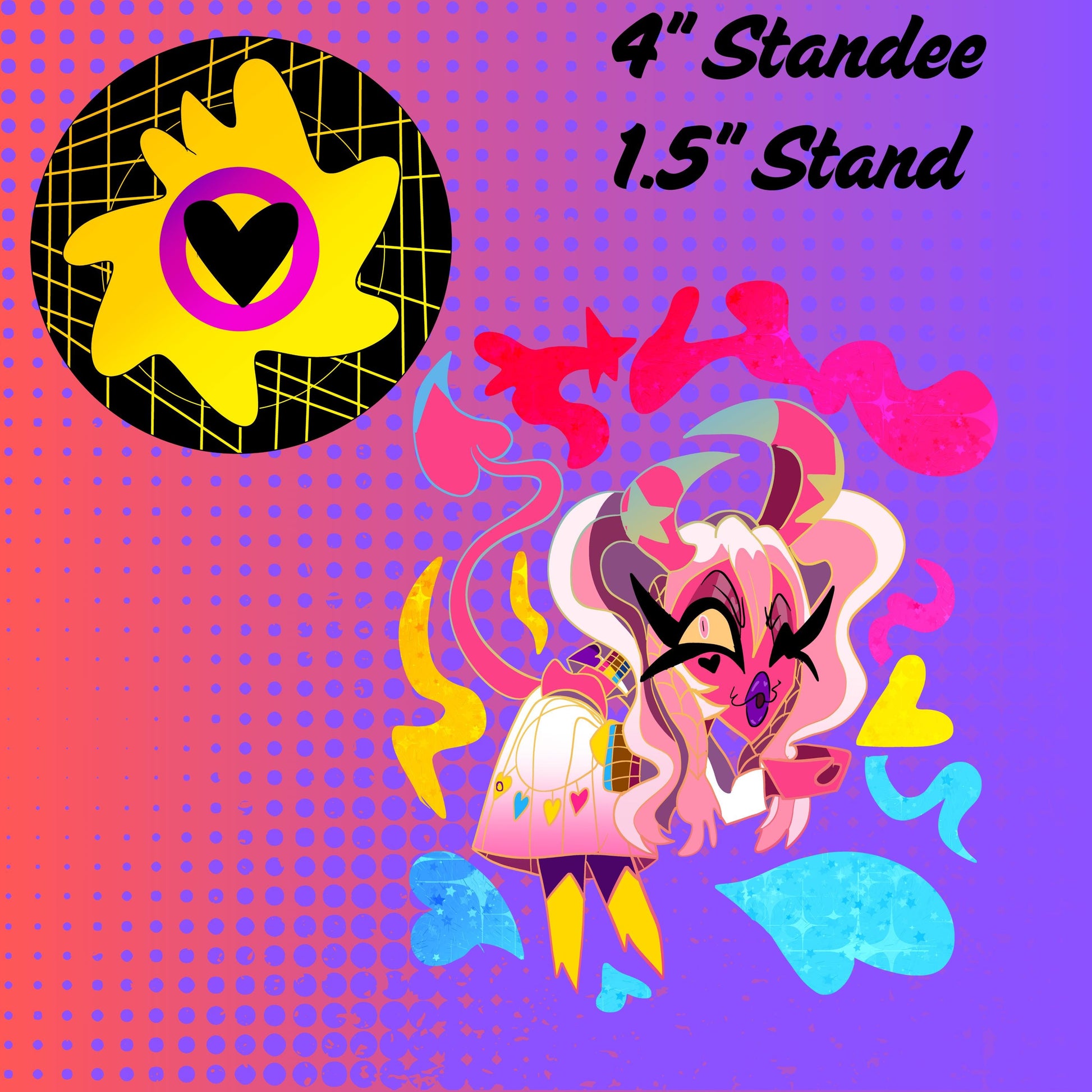 PREORDER|| Helluva Boss 4" mini pride acrylic standees