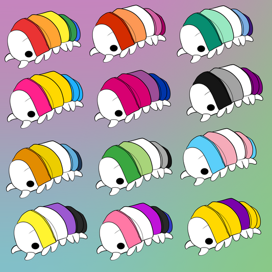 Handmade Pride Isopod Plush [MADE TO ORDER]