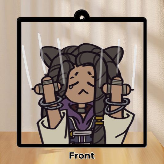 Jabber Wonger Window Keychain Acrylic Charm