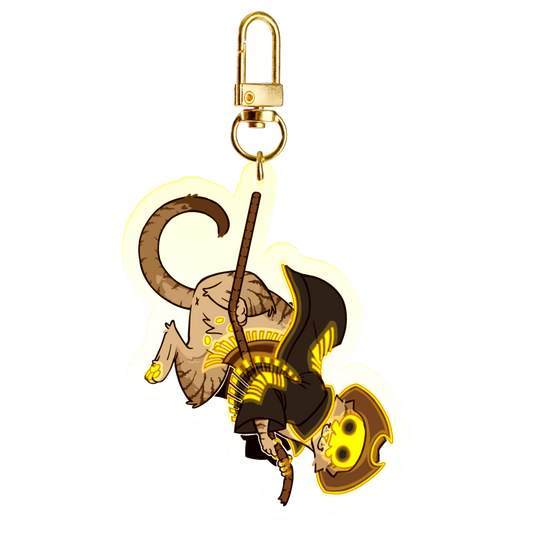 Hanging Kitty Jacob 7cm Acrylic Charm Keychain | The Living Tombstone OC