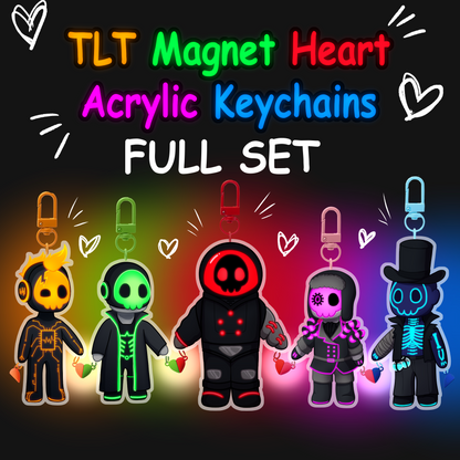PREORDER SALE | **FULL SET** TLT Tombsona Magnet Heart 8-9cm Acrylic Charms