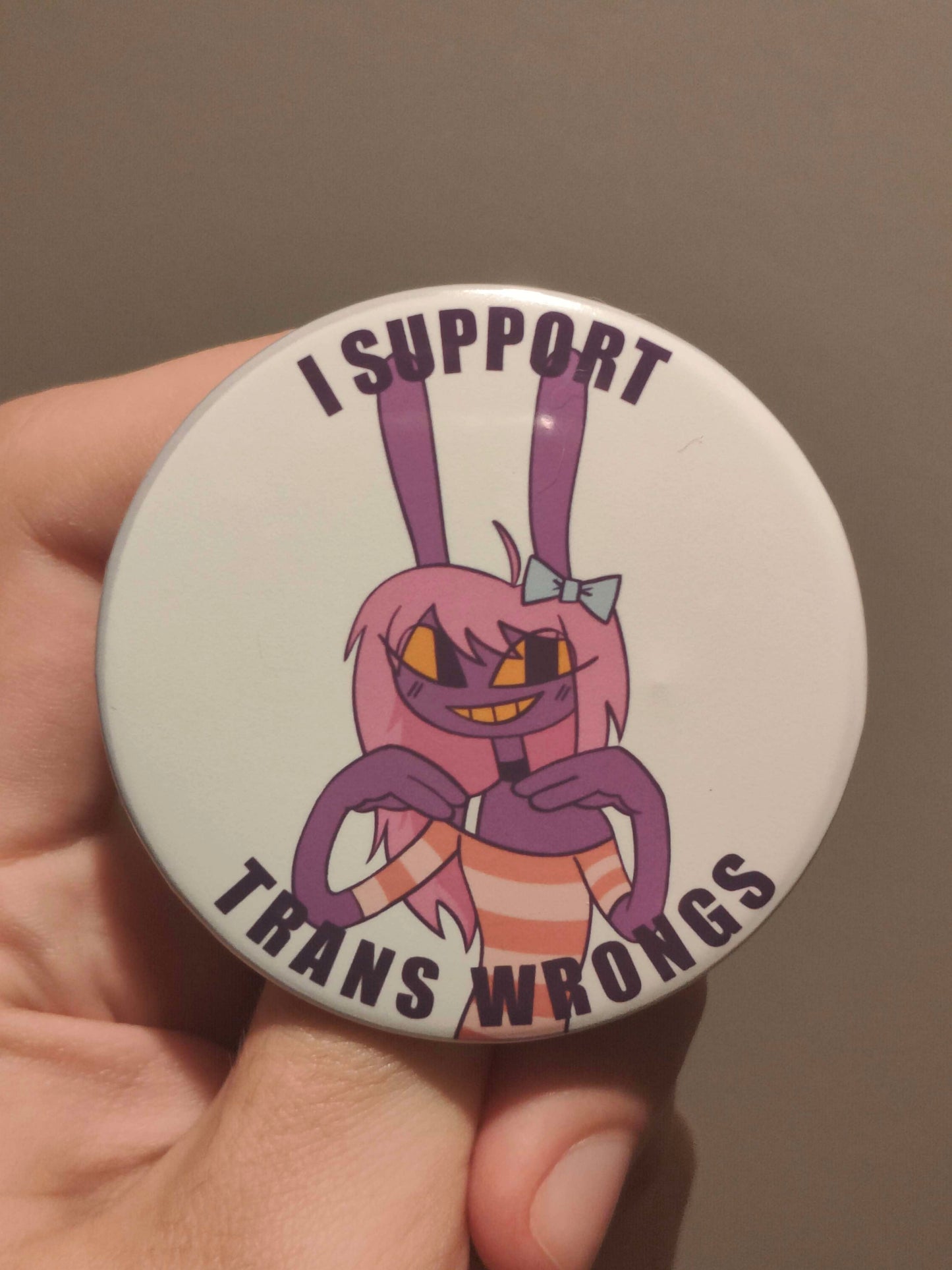 Jax Trans Wrongs 58mm Button/Badge Pin