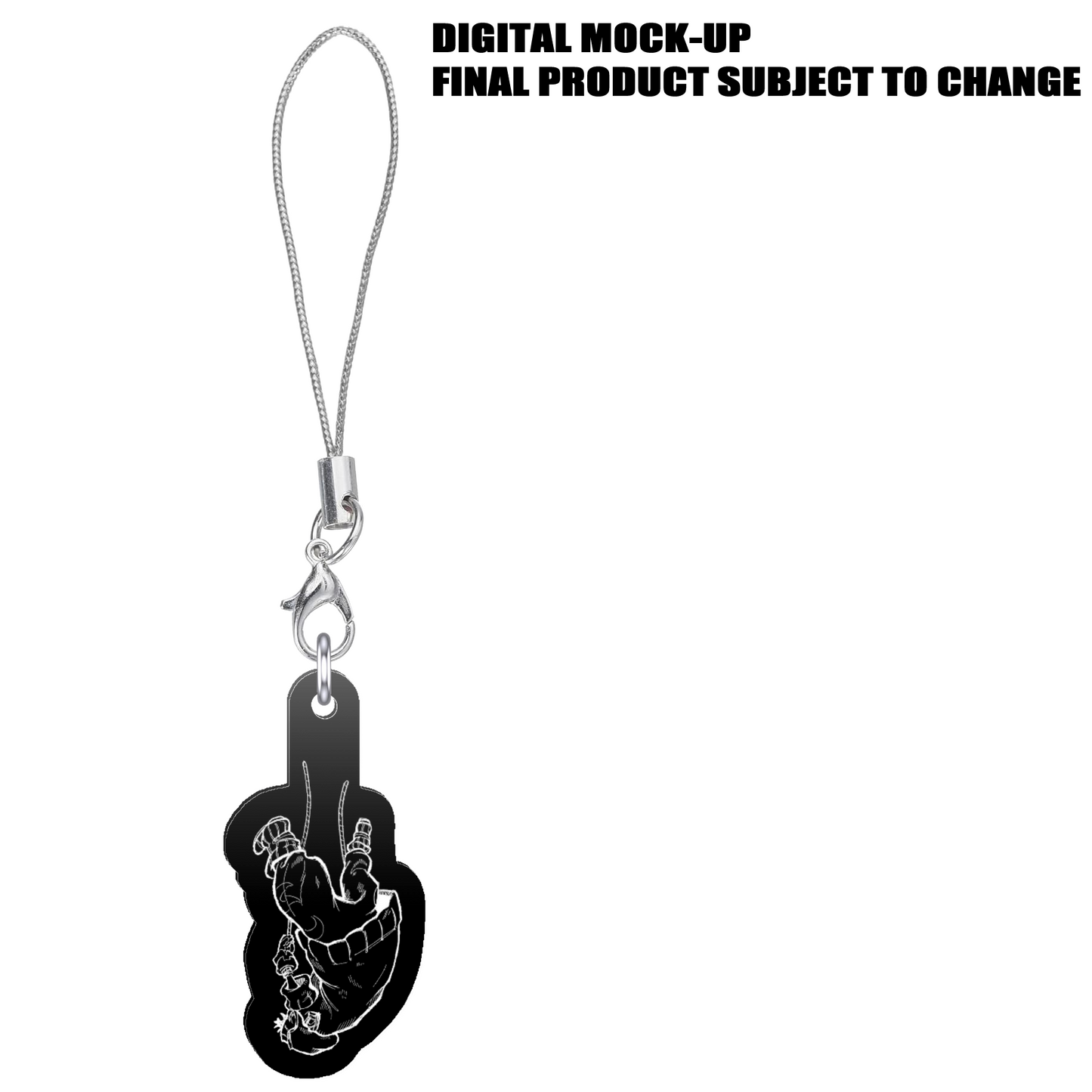 Rudo Barrier Fall Acrylic Mini Charm with Lanyard