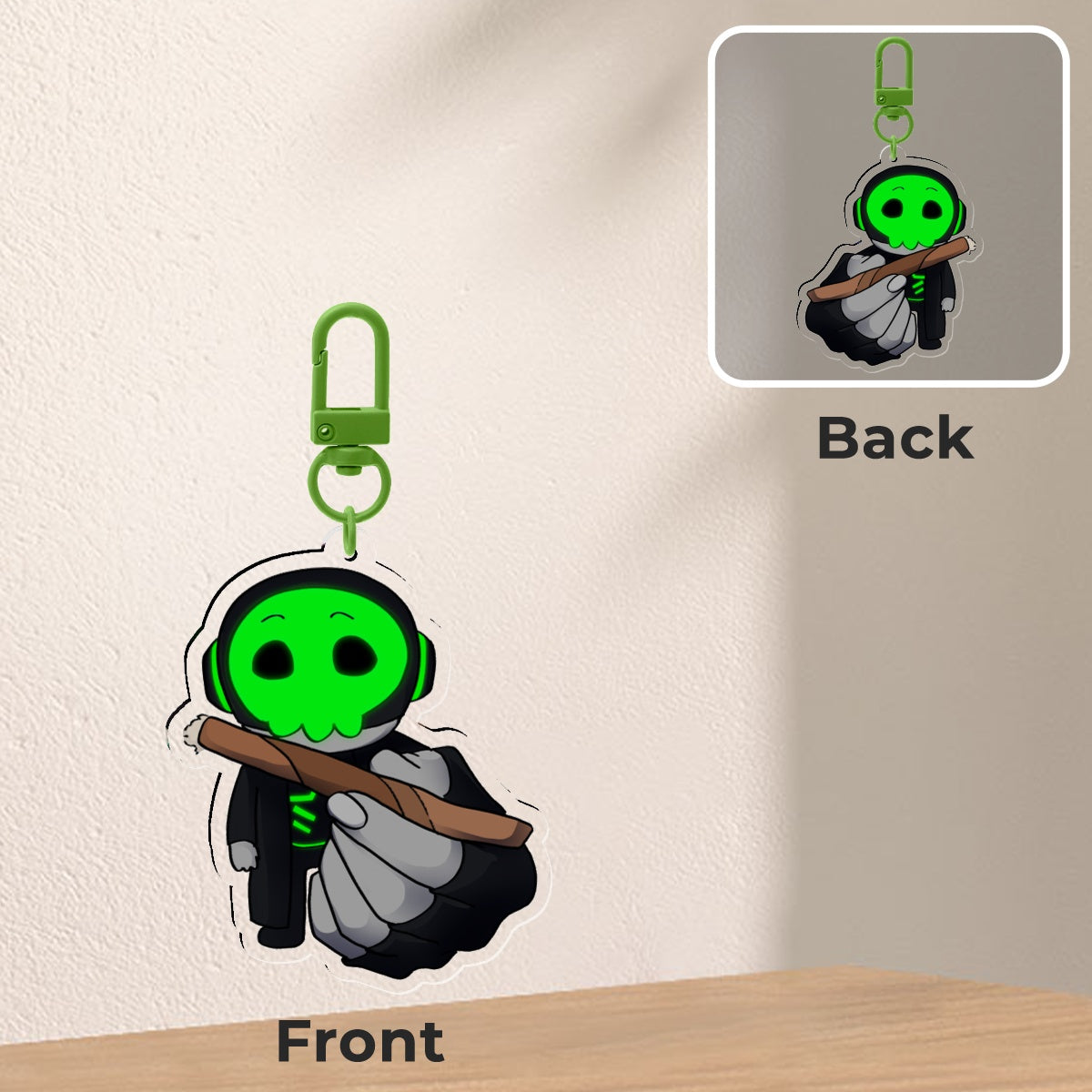 TLT Rust "¿Quieres?" Meme 6cm Acrylic Charm Keychain